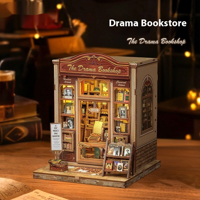 Miniverse Studio™ DIY Book Nook Kit | Drama Bookstore