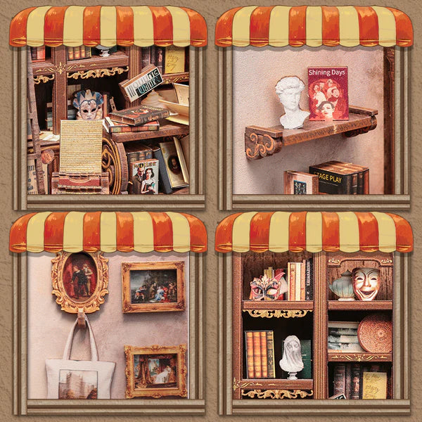 Miniverse Studio™ DIY Book Nook Kit | Drama Bookstore